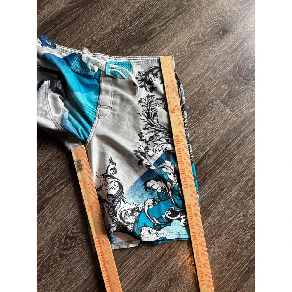 Y2K OP Ocean Pacific Surf Board Short Swim Trunks Size 30